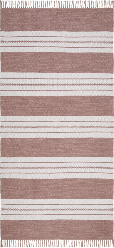 Guddi Bomullsteppe 75x150 cm Oval - Rosa