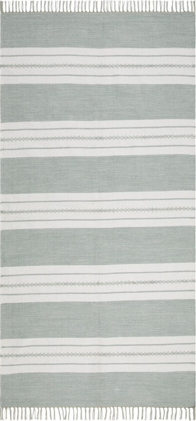Guddi Bomullsteppe 75x150 cm Oval - Lysegrønn