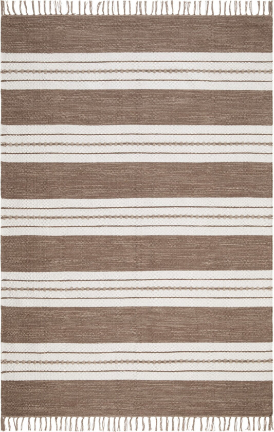 Guddi Bomullsteppe 140x200 cm Rektangulær - Mørkbeige