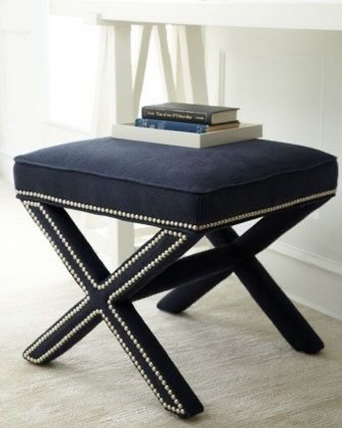 Mursida Sittepuff 60 cm - Mørkeblå