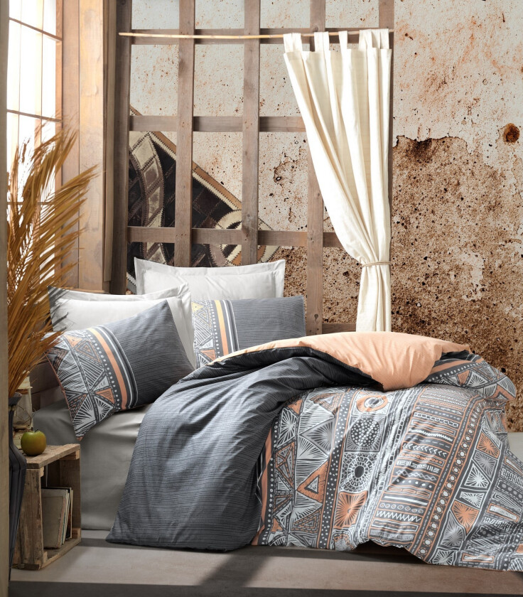 Cotton Box Ranforce Sengesett - Grå