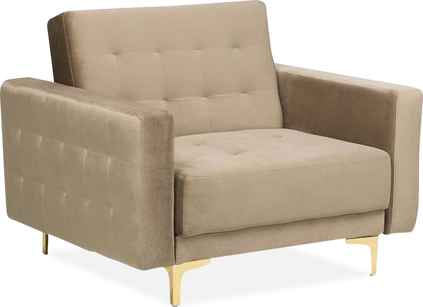 Toomey Lenestol Fløyel - Beige