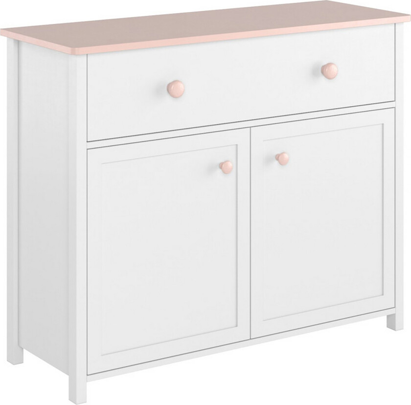 Luna Kommode 110x42x90 cm - Brun / Hvit