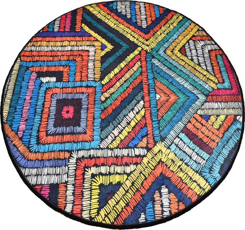 Chilai Home Badematte 100 Rund - Multi