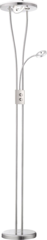 Eboni Gulvlampe - Lysegrå