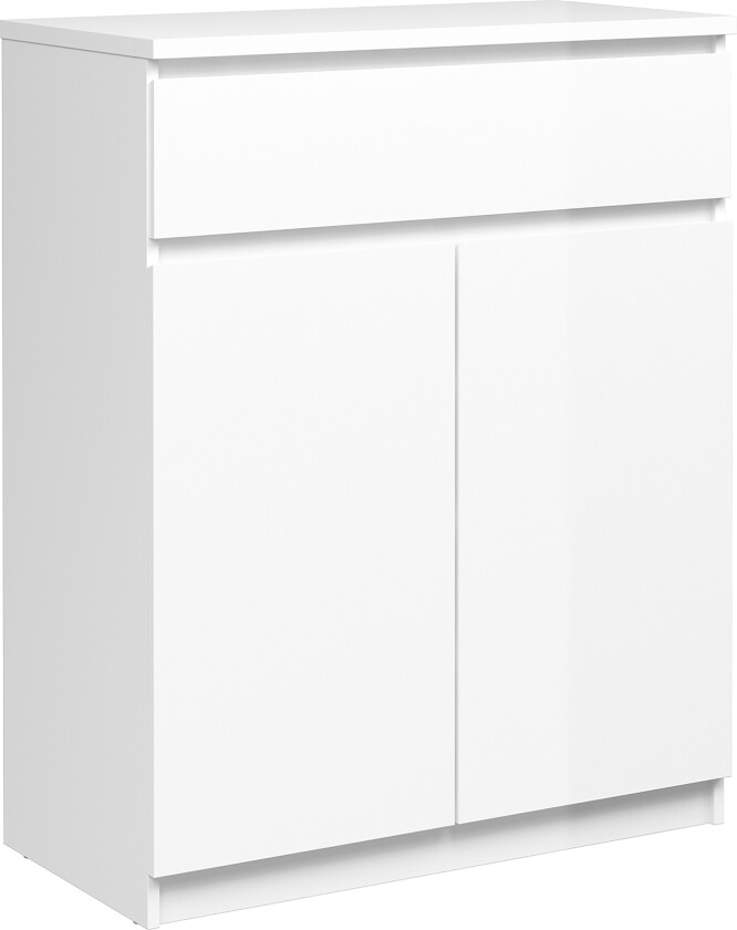 Naia Skjenk 80 cm - Hvit Høyglans