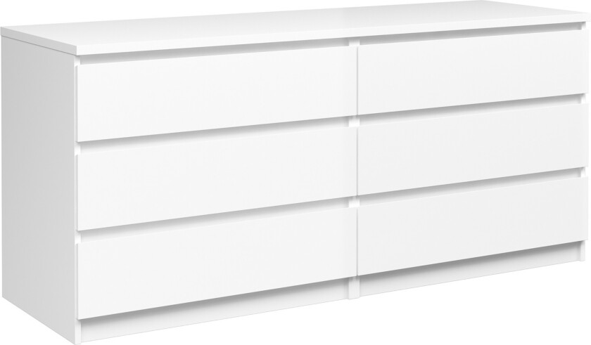 Naia Kommode 154 cm - Hvit/Høyglans