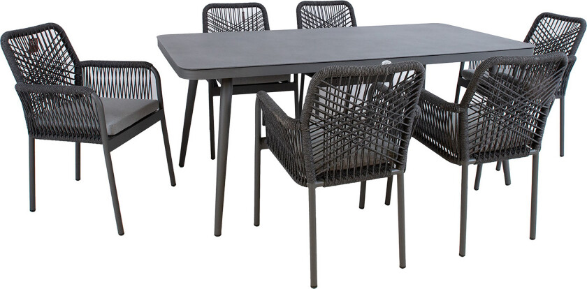 Hela Spisegruppe med 6 Stoler -