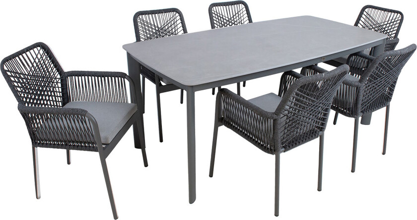 Hela Spisegruppe med 6 Stoler -