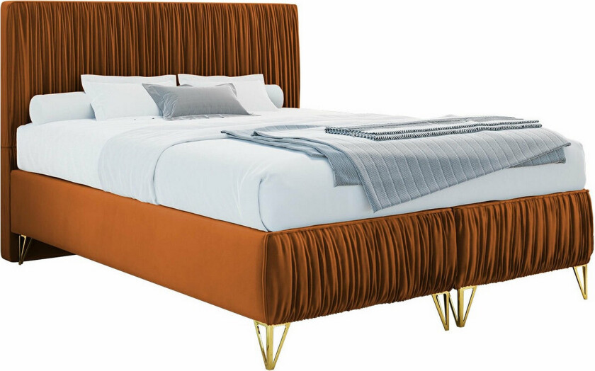 Gortin Rammeseng 180x200 cm - Mørk Oransje