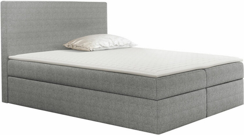 Pries Sengeramme 120x200 cm - Lysegrå/Mørkegrå