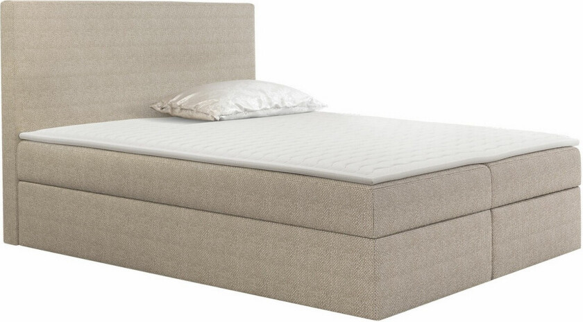 Pries Sengeramme 160x200 cm - Beige/Lys Beige