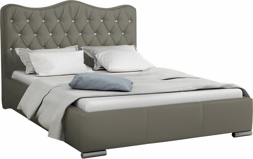 Boisdale Sengeramme 140x200 cm - Mørkegrå