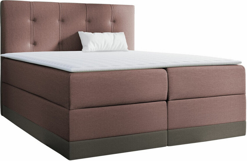 Boisdale Sengeramme 180x200 cm - Lysebrun/Svart