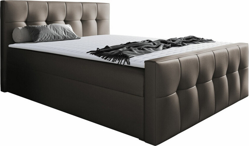 Boisdale Sengeramme 200x200 cm - Mørkebrun