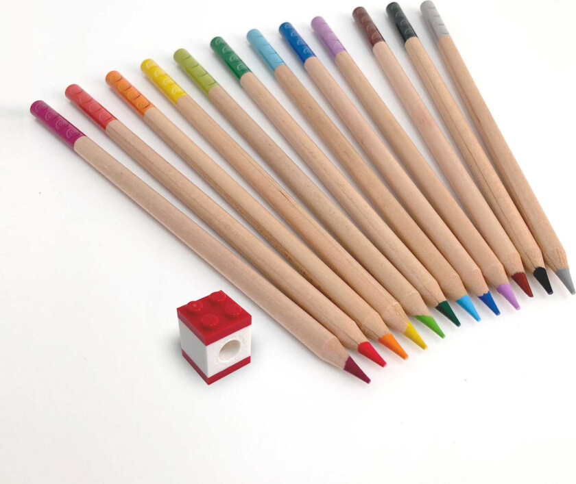 2.0 Tolvpakning med fargeblyanter og klossetopp