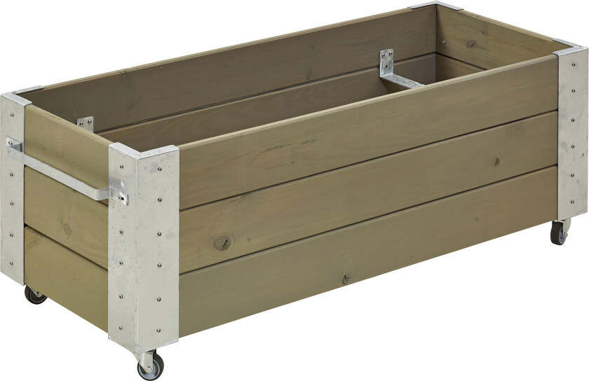 PLUS Cubic Blomsterkasser med Hjul 120 x45 cm -