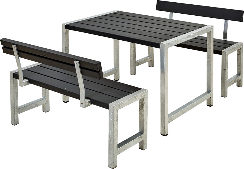 PLUS Cafésett med 2 Ryggstøtte 127 cm -