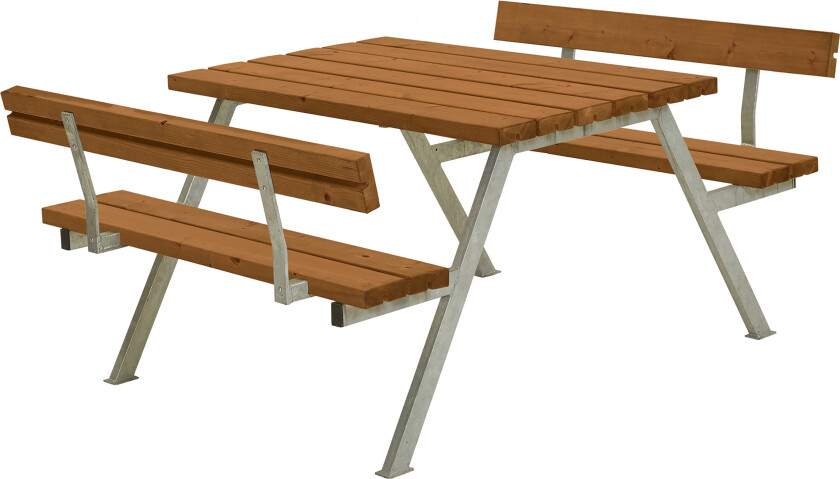 PLUS Alpha Bord/Benksett med 2 Ryggstøtte 118 cm Grunnet Tea -