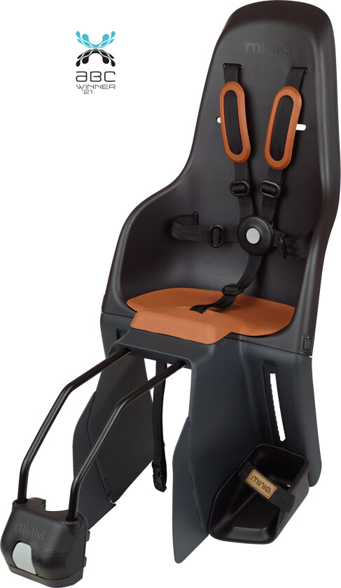 Minia sykkelsete for Rammemontering Svart