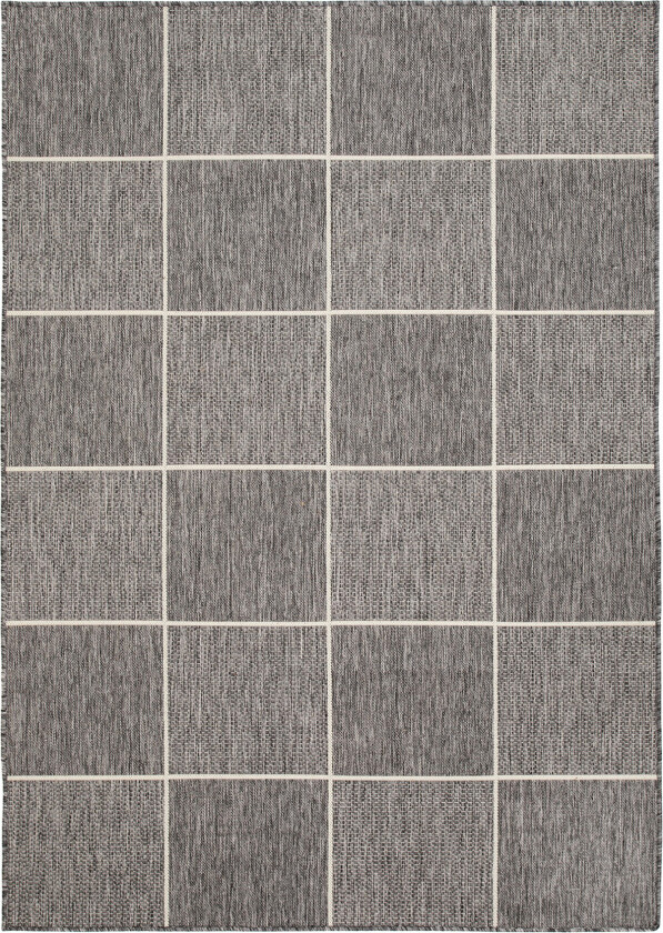 Numancia Square Flatvevd Matte 200x285 - Grå/Hvit