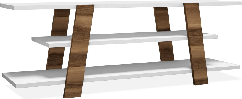 Hovdane TV-Benk 120 cm - Brun/Hvit