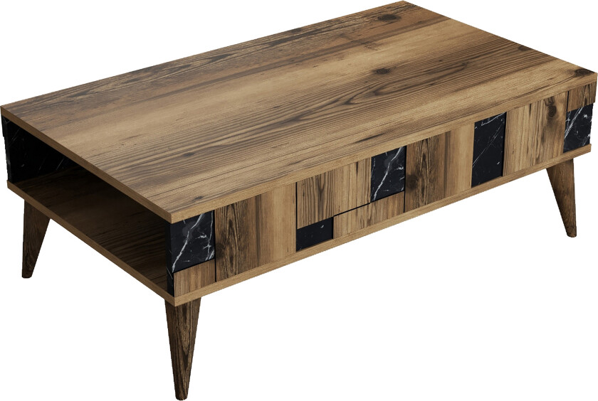 Alsacia Sofabord 105 cm - Mørkebrun/Svart