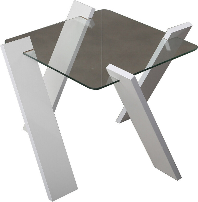 Comfortale Mini Sofabord 57 cm - Glass/Hvit