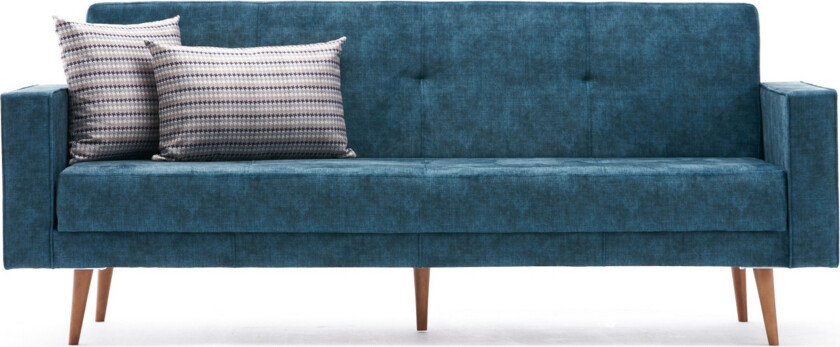 Belgium 3-seters Sofa - Turkis/Natur
