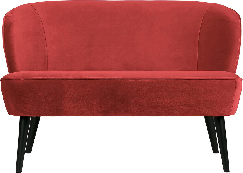 Serra 2-seters Sofa - Fløyel/Mørkerosa