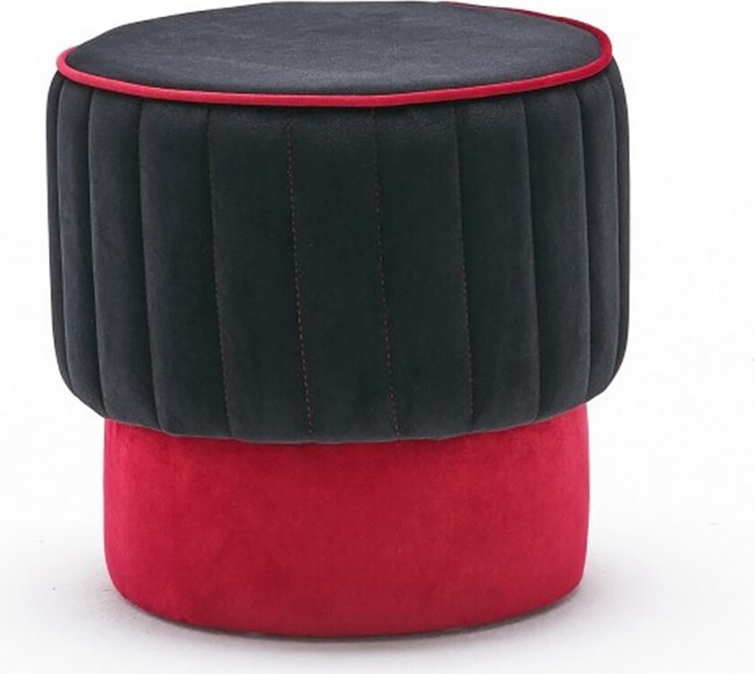 Rose Sittepuff Rund - Svart