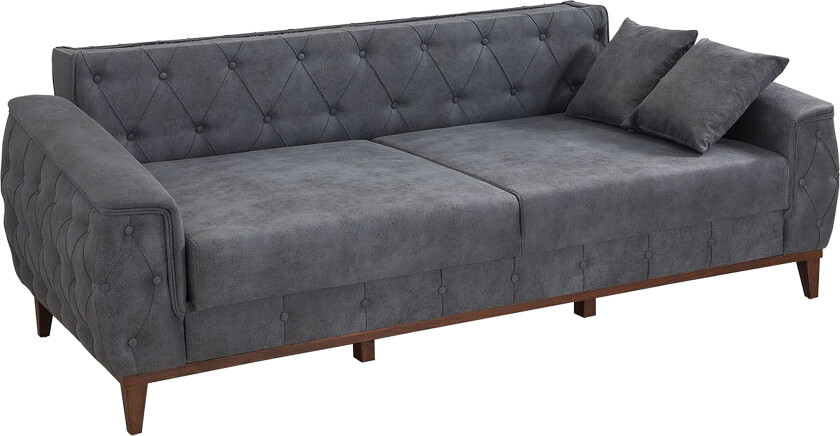 Martano 3-seters Sofa - Blå/Natur