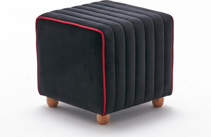 Monaia Sittepuff - Svart/Natur