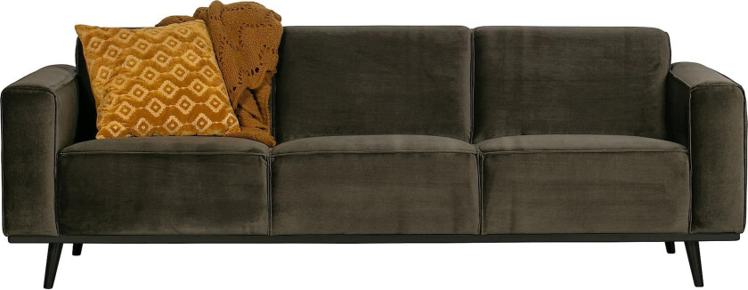 Statement 3-seters Sofa - Fløyel/Grønn