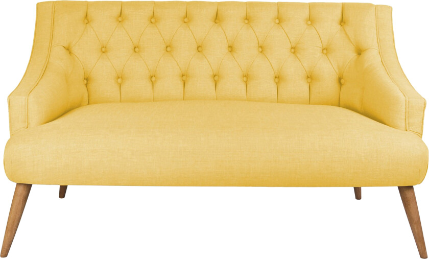 Lamonti 2-seters Sofa - Gul/Natur