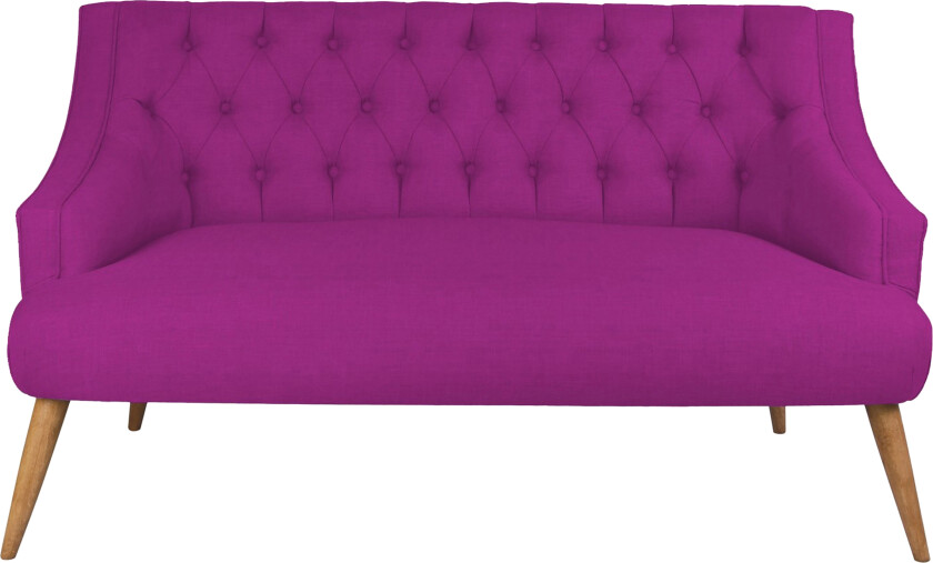Lamonti 2-seters Sofa - Lilla/Natur