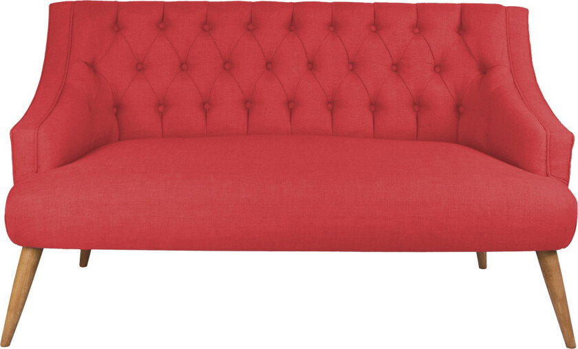 Lamonti 2-seters Sofa - Rød/Natur