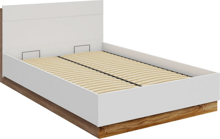 Dentro Seng 218x147x88 cm - Beige / Hvit