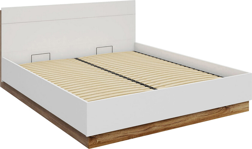 Dentro Seng 218x187x88 cm - Beige / Hvit