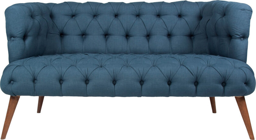 Monroew 2-seters Sofa - Mørkeblå/Natur
