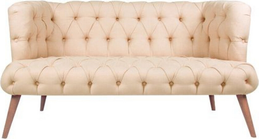 Monroew 2-seters Sofa - Kremhvit/Natur