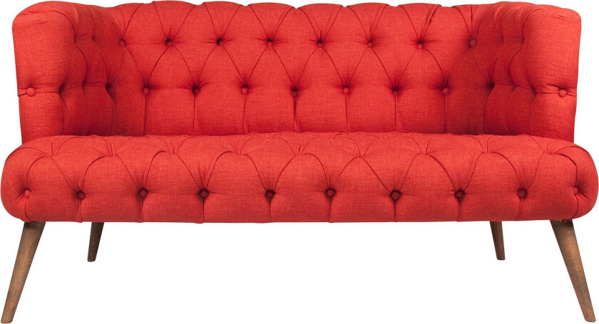 Monroew 2-seters Sofa - Rød/Natur