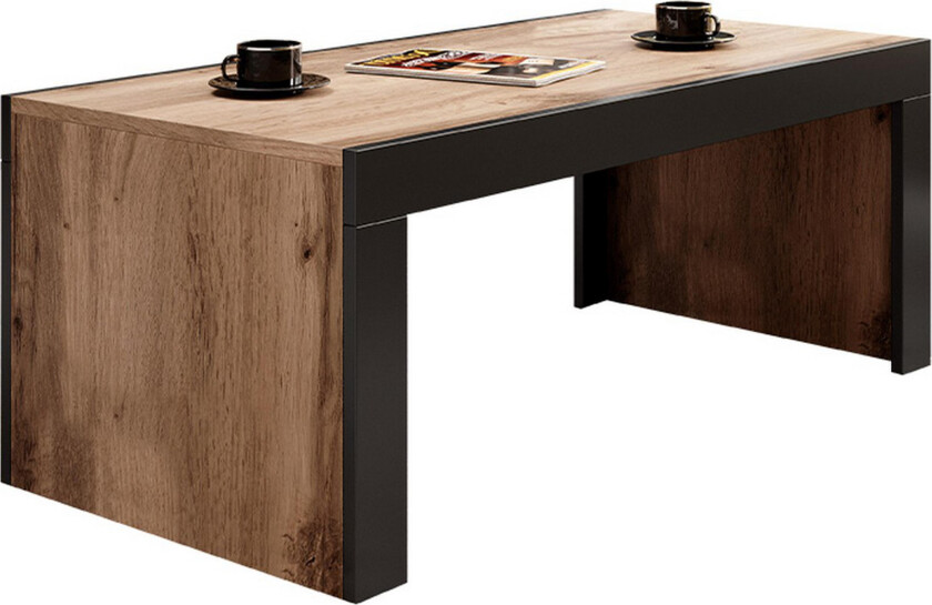 Milias Sofabord 120 cm - Natur/Svart