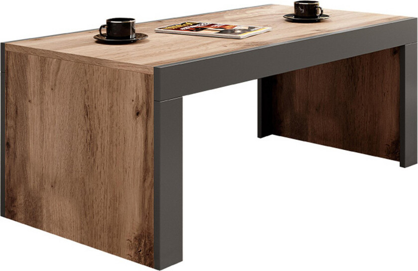 Milias Sofabord 120 cm - Natur/Antracit