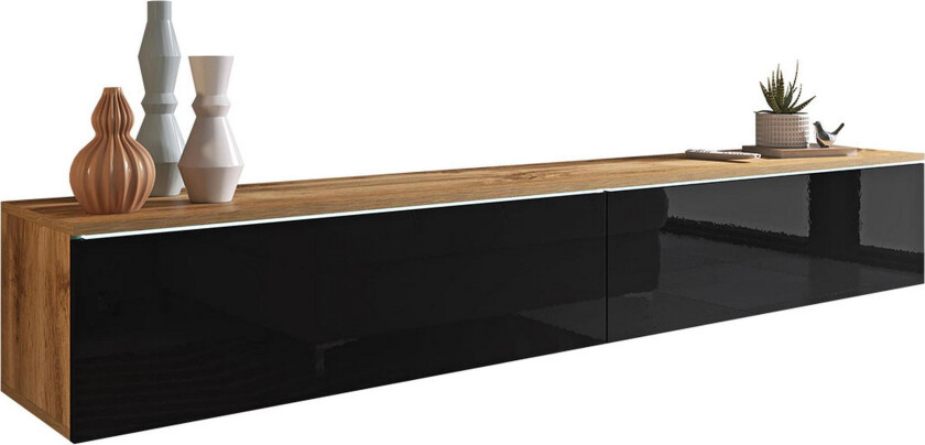 Cuguen Tv-skap 180 cm - Natur/Svart