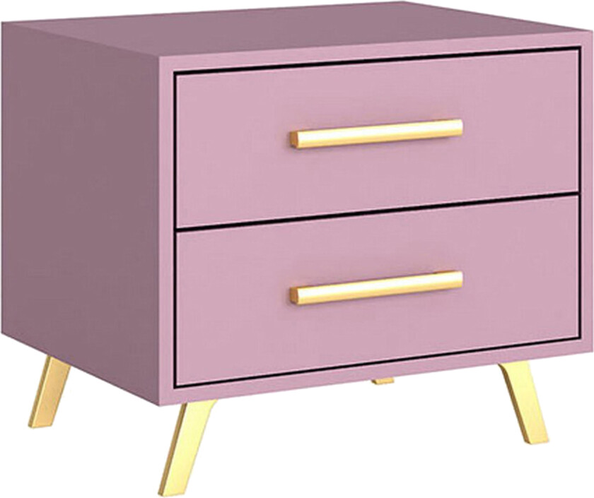 Escaldes Nattbord 54 cm - Matt Lilla/Gull