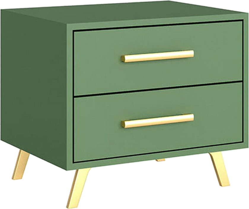 Escaldes Nattbord 53,5 cm - Matt Grønn/Gull