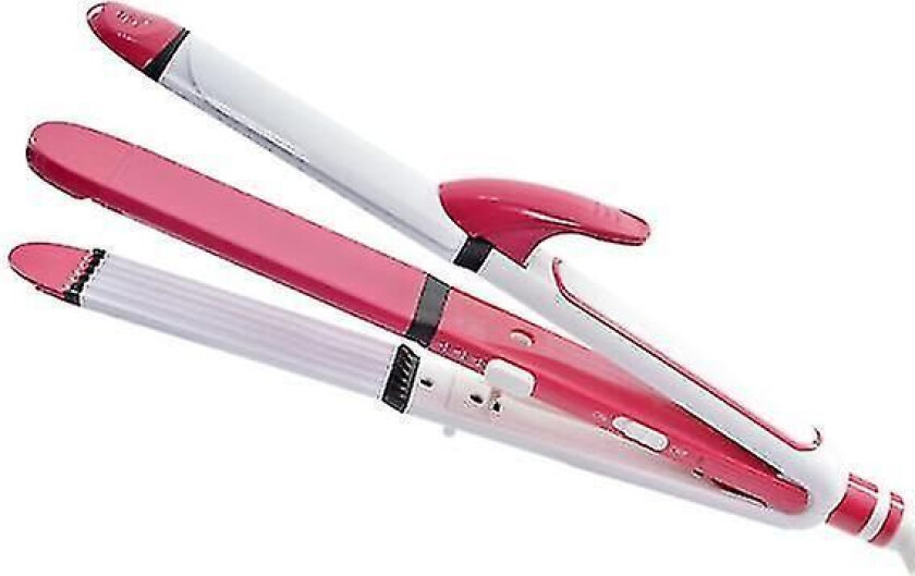 3in1 Krølltang, flattjern og krølltang i ett