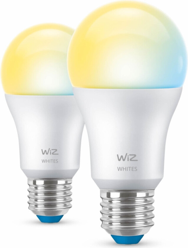 WiFi Smart LED E27 60W 806lm Varm-kallvit 2-pack
