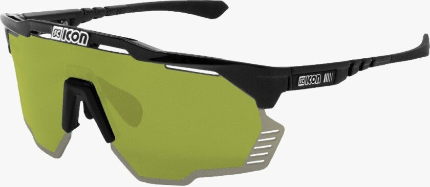 Aeroshade Kunken sykkelbriller Black Gloss Green Trail